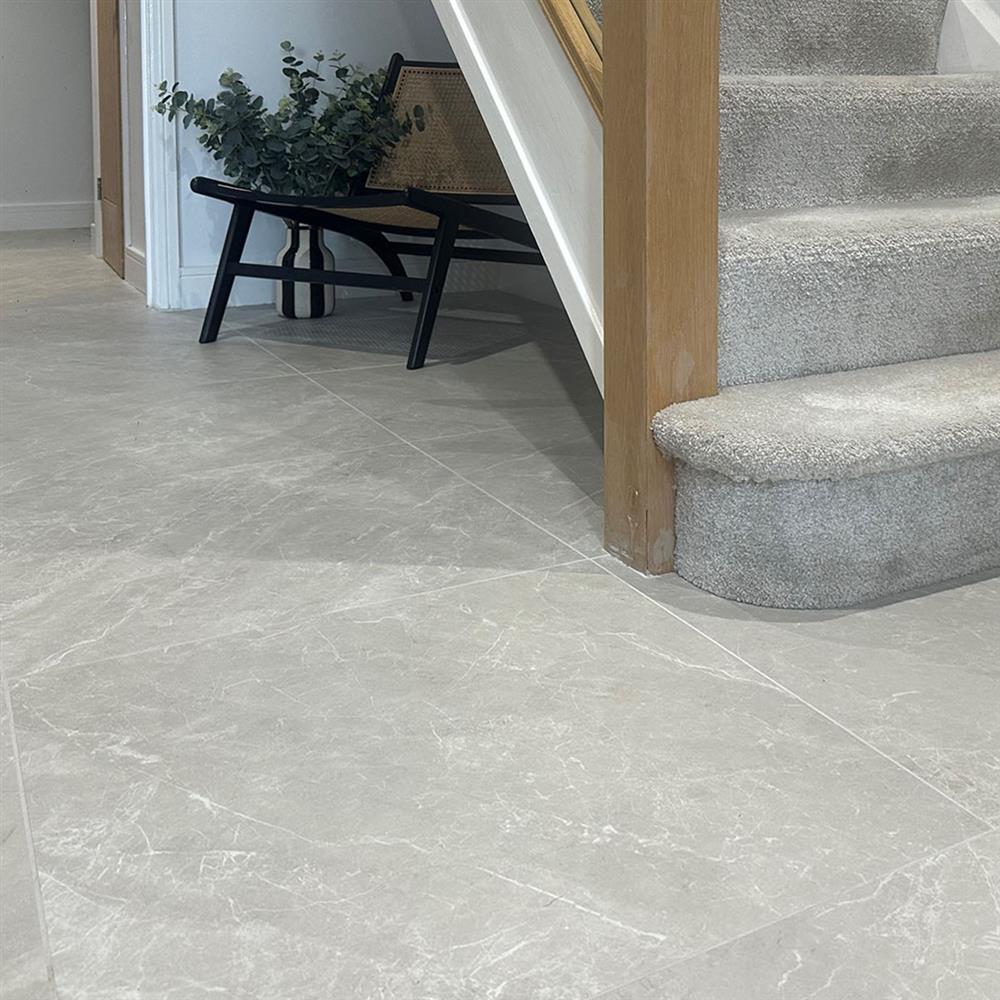 Amiata gris grey stone-effect porcelain tiles